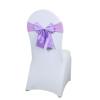 1 Pcs Satin Chair Bow Sash With Rhinestone Accent Easy Install For Wedding Banquet Party Events