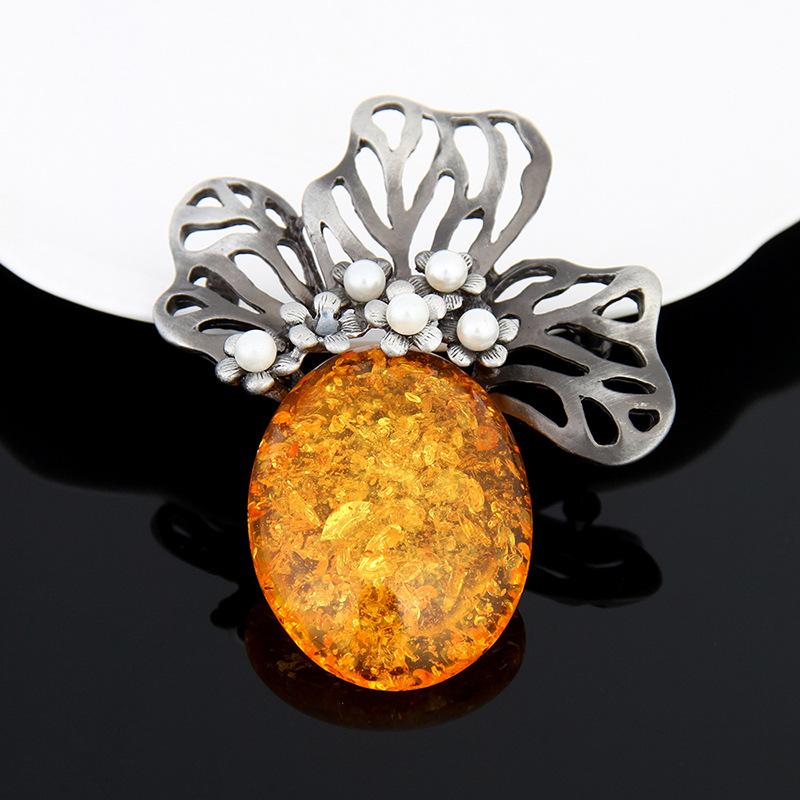 Retro Brooch Premium Light Luxury Clothing Accessories Clothing Pins Jewelry Pearl Brooch Camellia Brooch
