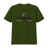 T-shirt da uomo Venezia Italia Vintage Venice Italy Souvenir Bandiera Italiana Bianca L vintage Lavata Elasticizzata streetwear