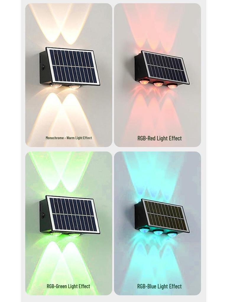 Solar Wall Light for Villa, Courtyard, Garden, Patio, Balcony, Stairway, Hallway, and Decorative Use