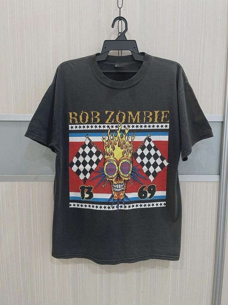 Винтажная футболка Rob Zombie 1369 Очень редкая от Winterland BL476 Унисекс S