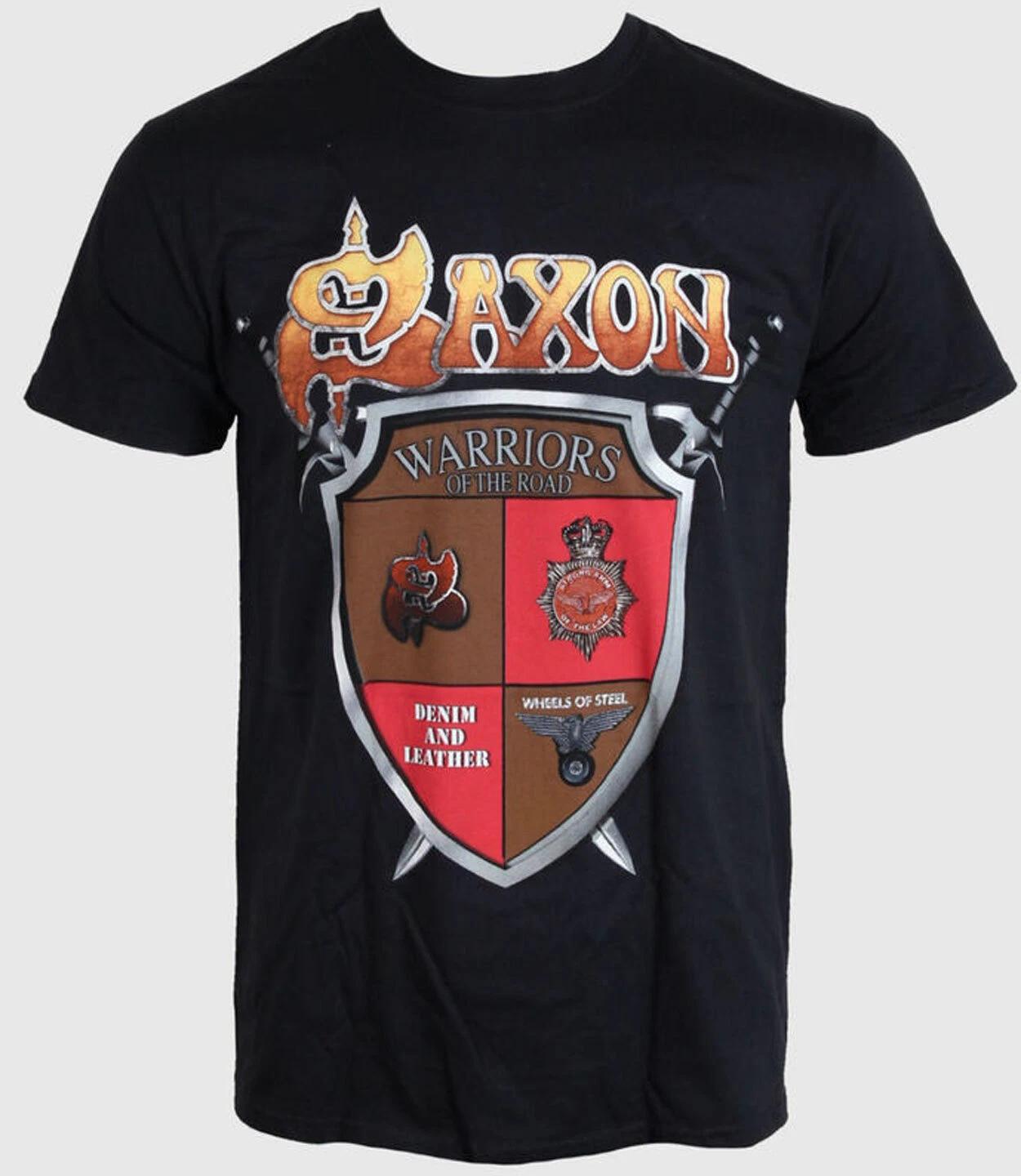 Official Saxon Anniversary Mens Black T Shirt Saxon Classic Tee 2XL