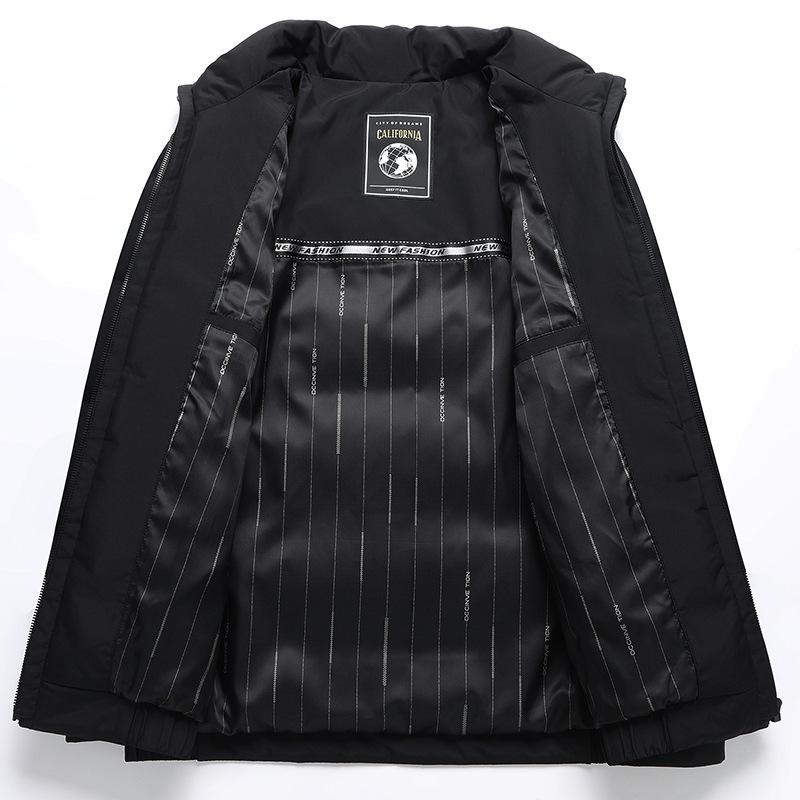 Winter Neue Herren Daunenjacke Mittleren Alters Stehkragen Verdickt