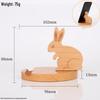 Beech Wood Phone & Tablet Stand: Lazy Person's Desk Ornament & Gift