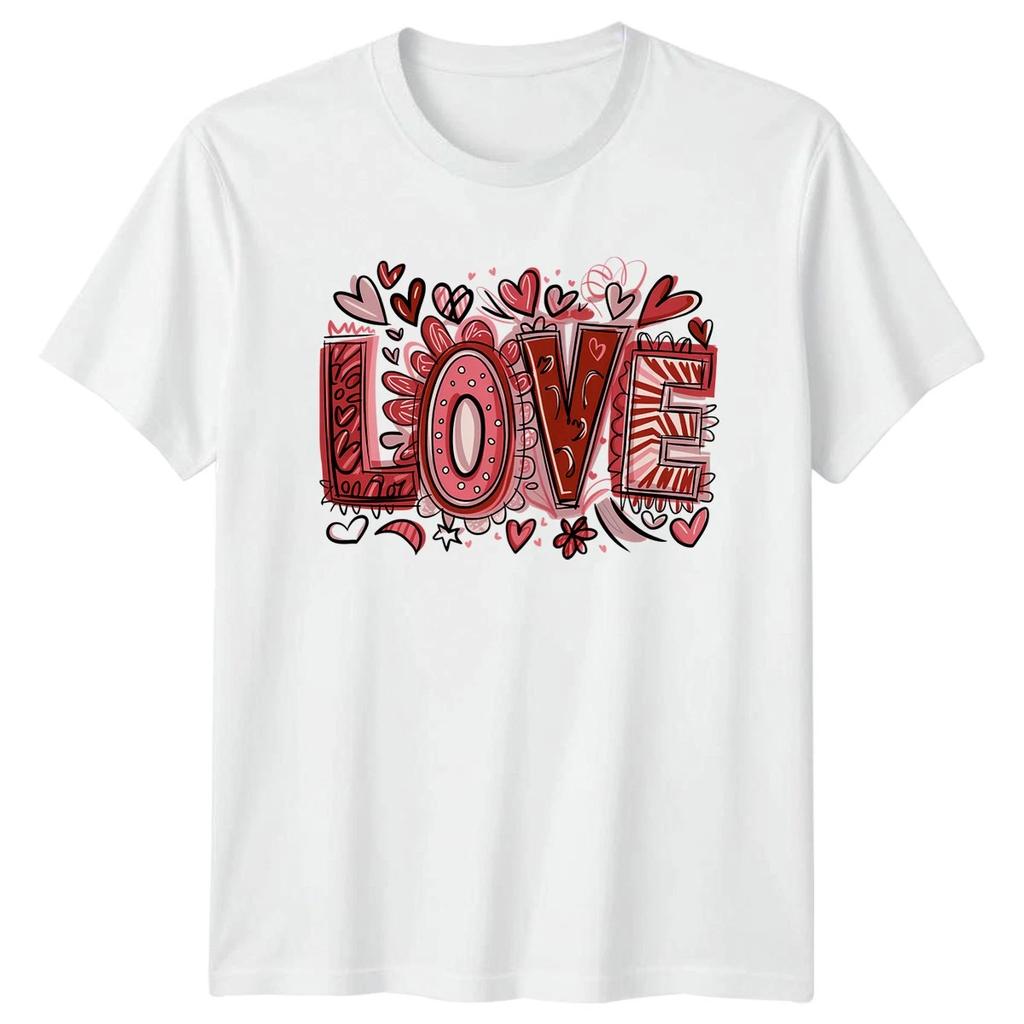 Love Hearts Sayings Mens T-Shirt Womens Tee Graphic Unisex Top