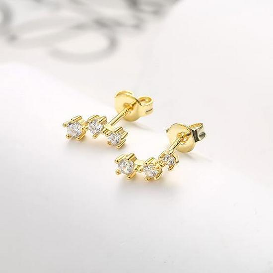 2024 Women's Electroplated Gold Earrings Set: 6-Piece European & American Style