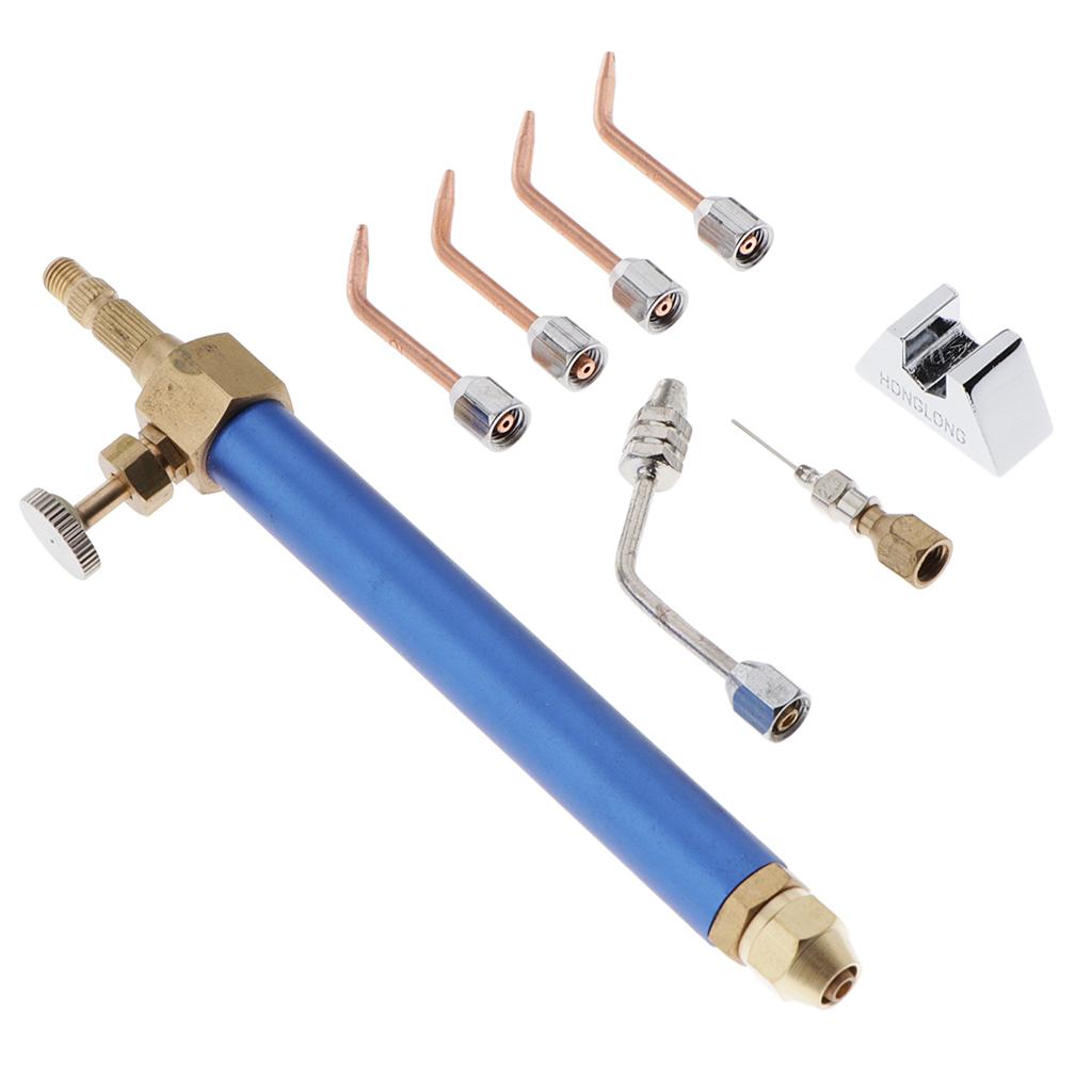 Stainless Steel Jewelry Soldering Micro Welding Torch Kit Handheld Tool for Oxygen Acetylene Metal Crafts