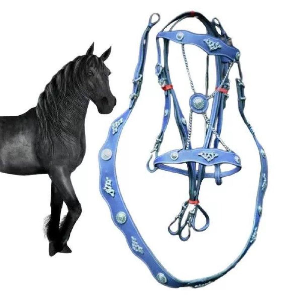 Ergonomic Horse Rein Headstall PU Leather Unfettered Riding Horse Bridle  Horse Accessory