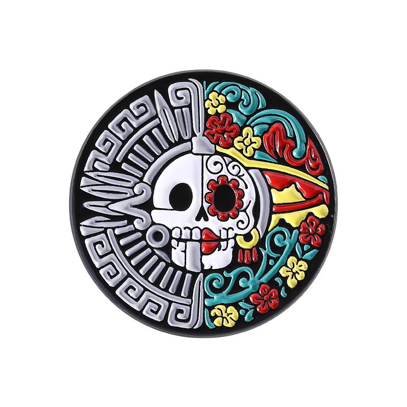 Tag der Toten Skelett Catrina Emaille-Pins De Los Muertos Das Mexikanische Festival Anstecknadeln Anstecknadel Schmuck Geschenke für Freunde