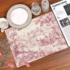 4/6/8/10PC American Rustic Style Table Mats Placemats Waterproof Country Landscape Carriage Restaurant Living Room Cafe