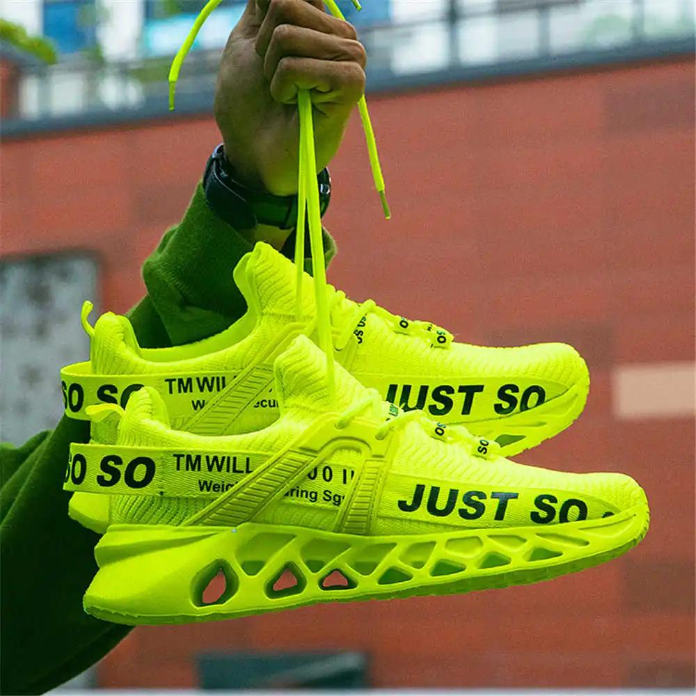 Fashion Yellow Super Big Size Spring Boots Woven Grey Sneakers Comfortable Men's Shoes Sports Unusual Cool Luxury Brand