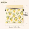 Linen Cotton Beeswax Bread Bags Lock Closure Removable Inner Bag Sourdough Bread Bag Fruit Pattern Beeswax Coated Bags