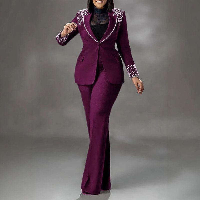 Plus Size European and American Style Women's Work Clothes in Two-Piece Suits