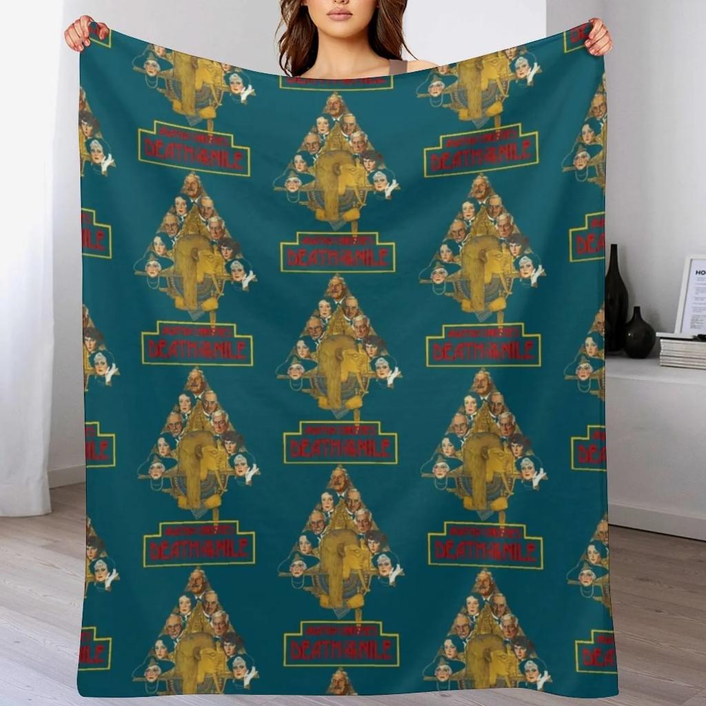 Death On The Nile Retro Throw Blanket Lightweight Warm Blanket for Travel Camping