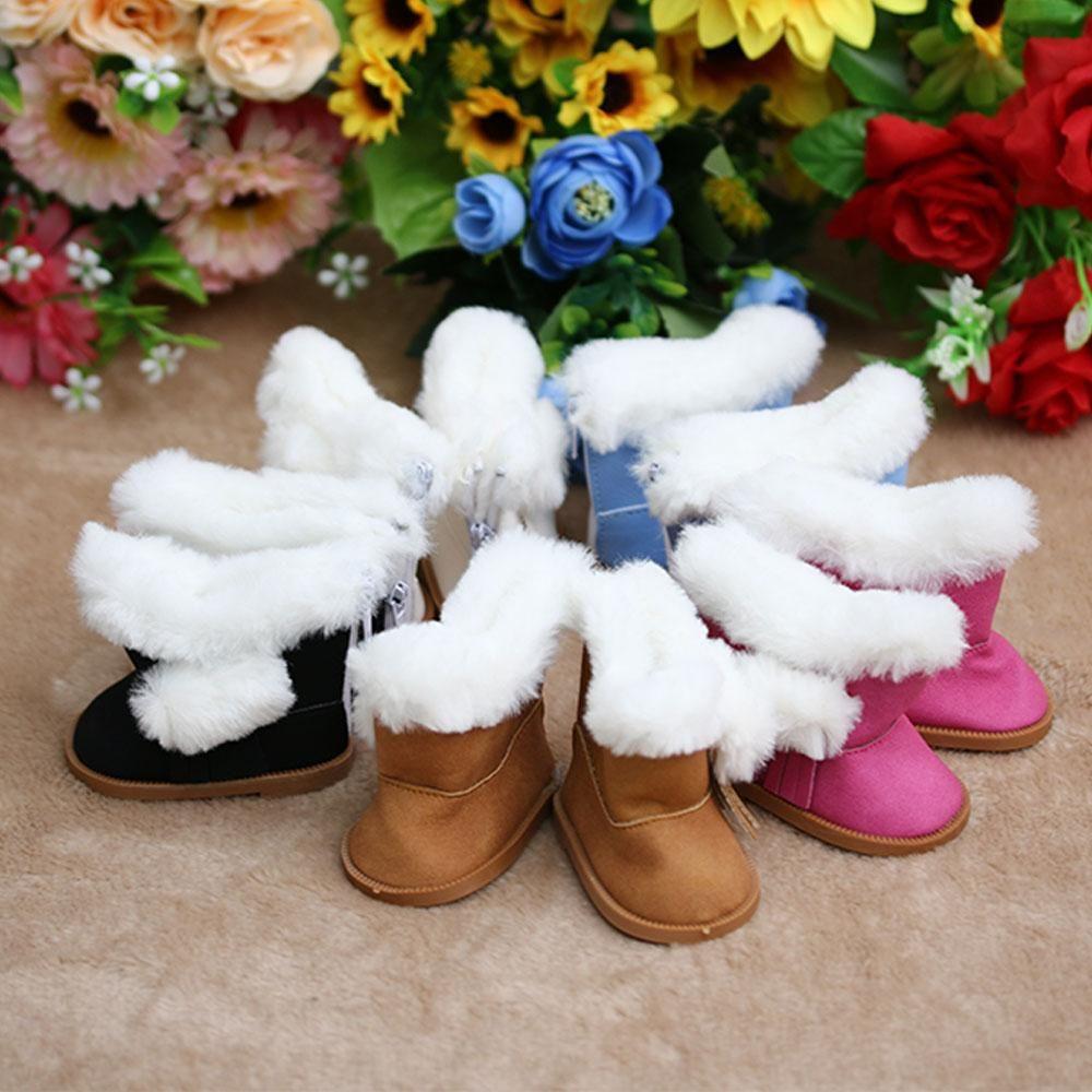Birthday Gifts Toys Children 18 Inch Doll Snow Boots Mini Shoes Plush Shoes