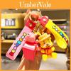 Cute Winnie The Pooh Bag Charm Keychain Wholesale Cartoon Plush Mini Figurine Car Hanging Doll Keyring