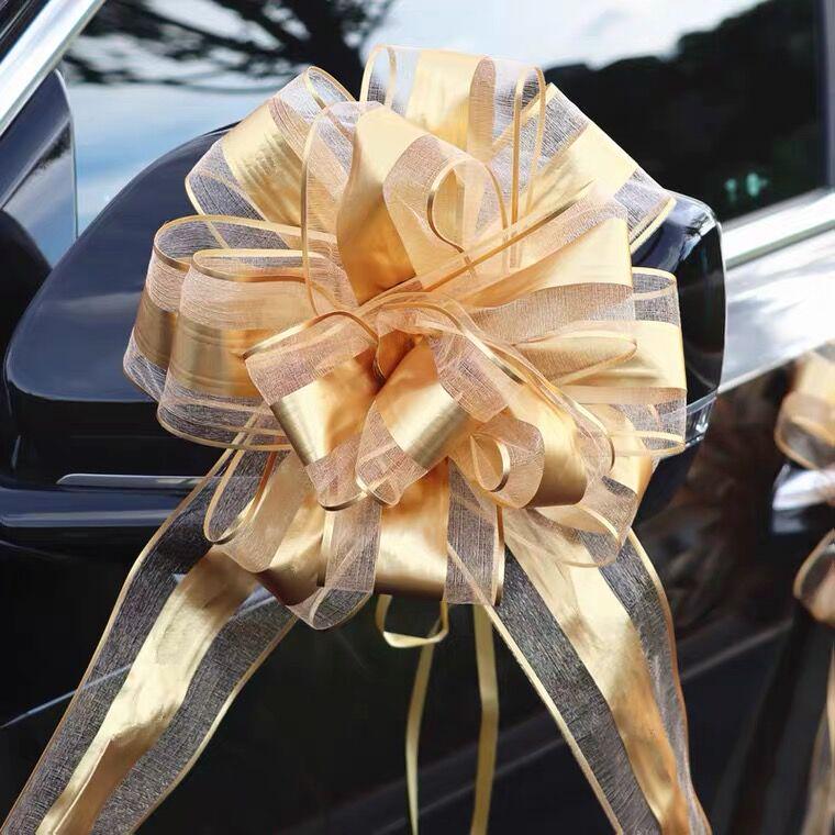 Handcrafted Wedding Quilt & Flower Decorations: Staircase, Car Ribbon, Room Arrangements