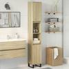 VidaXL Armoire salle de bain chêne sonoma 30x30x190 cm, armoire de rangement de salle de bain, armoire de bain, meuble de 849669