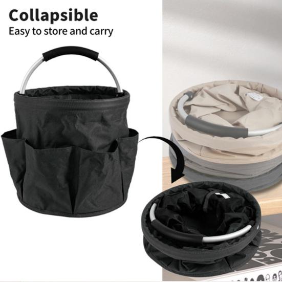 Tool Organizer Bag Storage Basket Large Capacity Multiple Compartments Waterproof Outdoor Camping Collapsible Storage