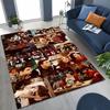 Classic Friends Central Perk Sign TV Rug for Bedroom Living Room Sofa Home Doormat Decor, Large Kids Play Non-slip Floor Mat