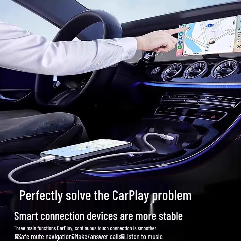 Braided USB To Type-C Fast Charging Cable for iPhone 17/16/15 CarPlay