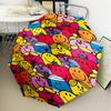 Rider Speeding Yamaha Through Neon Light Umbrella Folding umbrella, automatic umbrella 8-Frame for Travel, camping Use Gift for Halloween Christmas