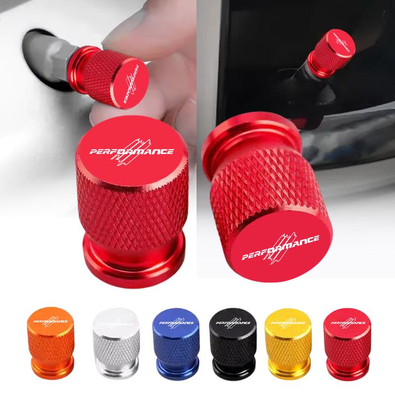 4Pcs Aluminum Car Wheel Tire Valve Caps Tyre Rim Stem Covers Airdust Waterproof For BMW M Performance Logo 1 3 5 Series X1 X3 X5 CD0