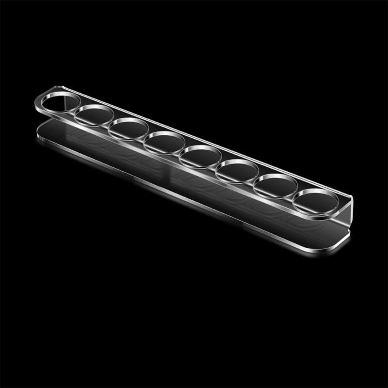 Transparency Multi Purpose Holder With 8 Compartments Storage Rack for Small Bottles Perfumes And Kitchen Spices