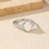 MODIAN Solid 925 Silver Elegant Oval Sweet Opal Finger Rings Classic Vintage Ring For Women Dating Fine Jewelry