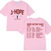 Kpop J-Hope Hope On The Stage Tour Setlist Printed T Shirt 2025 Men Women Fashion Y2k Short Sleeve T-shirts Unisex Cotton Tops