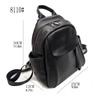 High-End Cowhide Backpack Full Leather Women'S Backpack Fashionable Versatile Soft Black Cowhide Women'S Bag