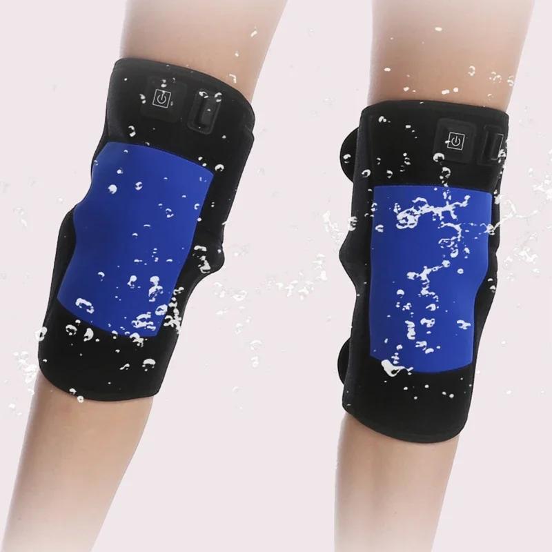 USB Rechargeable Heated Knee Ankle Wrist Brace Adjustable Compression for Pain Relief Electric Warmer