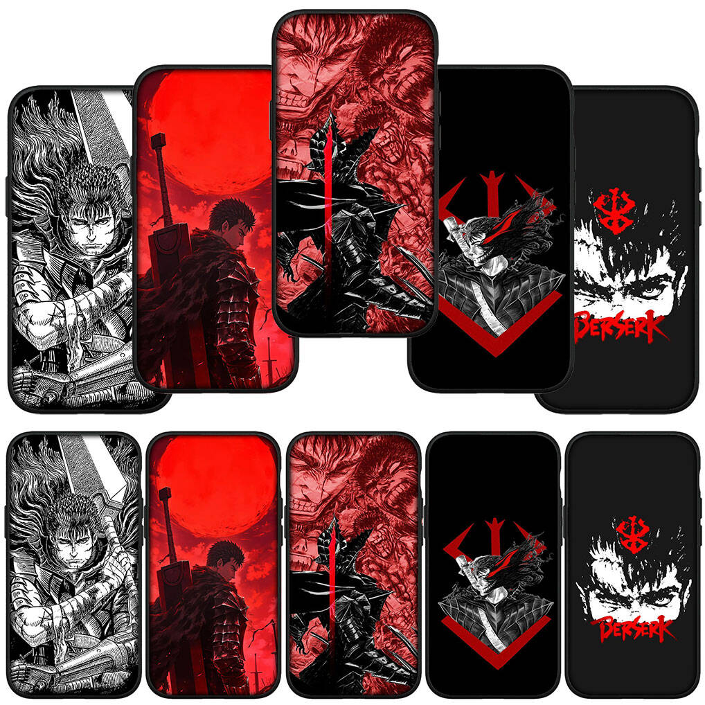 for Motorola Moto Edge 70 60 50 G54 G86 Samsung Galaxy S25 iPhone 17 16 15 Xiaomi Redmi Note 14 13 Pro Max Phone Case Wallpaper Berserk Guts Cover