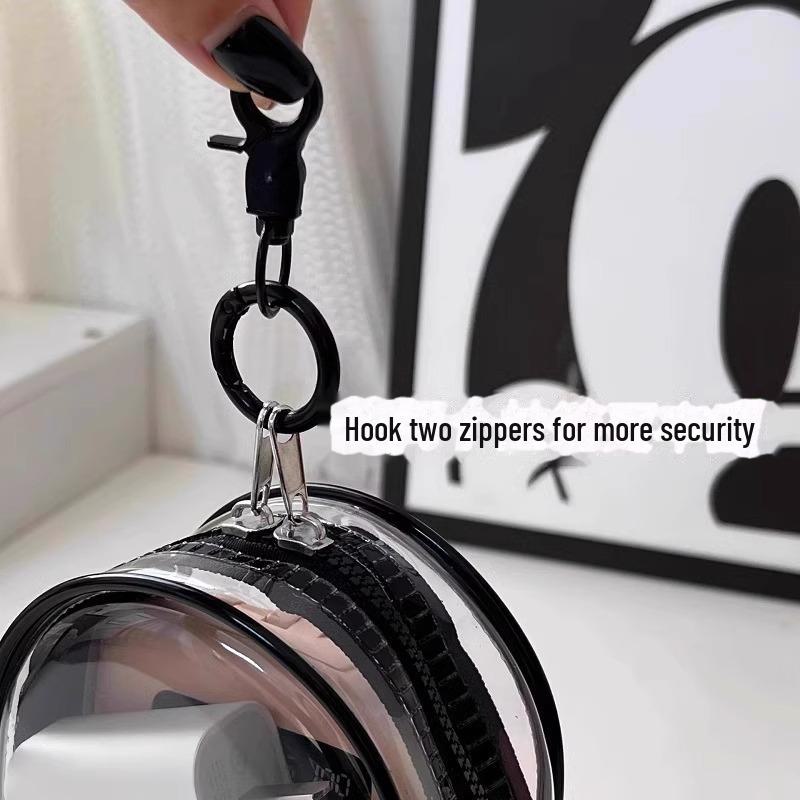 Clear Multi-Purpose Travel Cable and Charger Organizer Bag