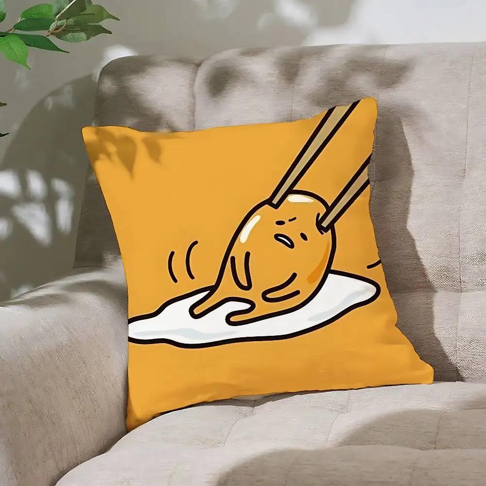 Cute G-Gudetama-s Pillow Case Cushion Cover Soft Cute Throw Pillow Case For Car Sofa Pillowcase Polyester With Zipper
