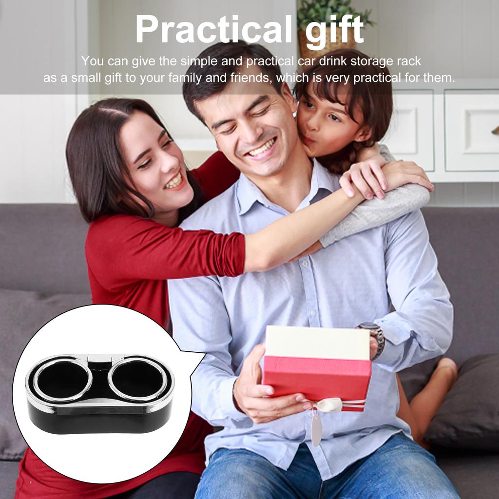 2 Τεμάχια Αυτοκινήτου Θήκη Ποτού Διπλή Θήκη Ποτηριών Αυτοκινήτου Ανθεκτική Βάση Δοχείου Ποτού για Κάθισμα Αυτοκινήτου Άνετο Περιβάλλον Οδήγησης