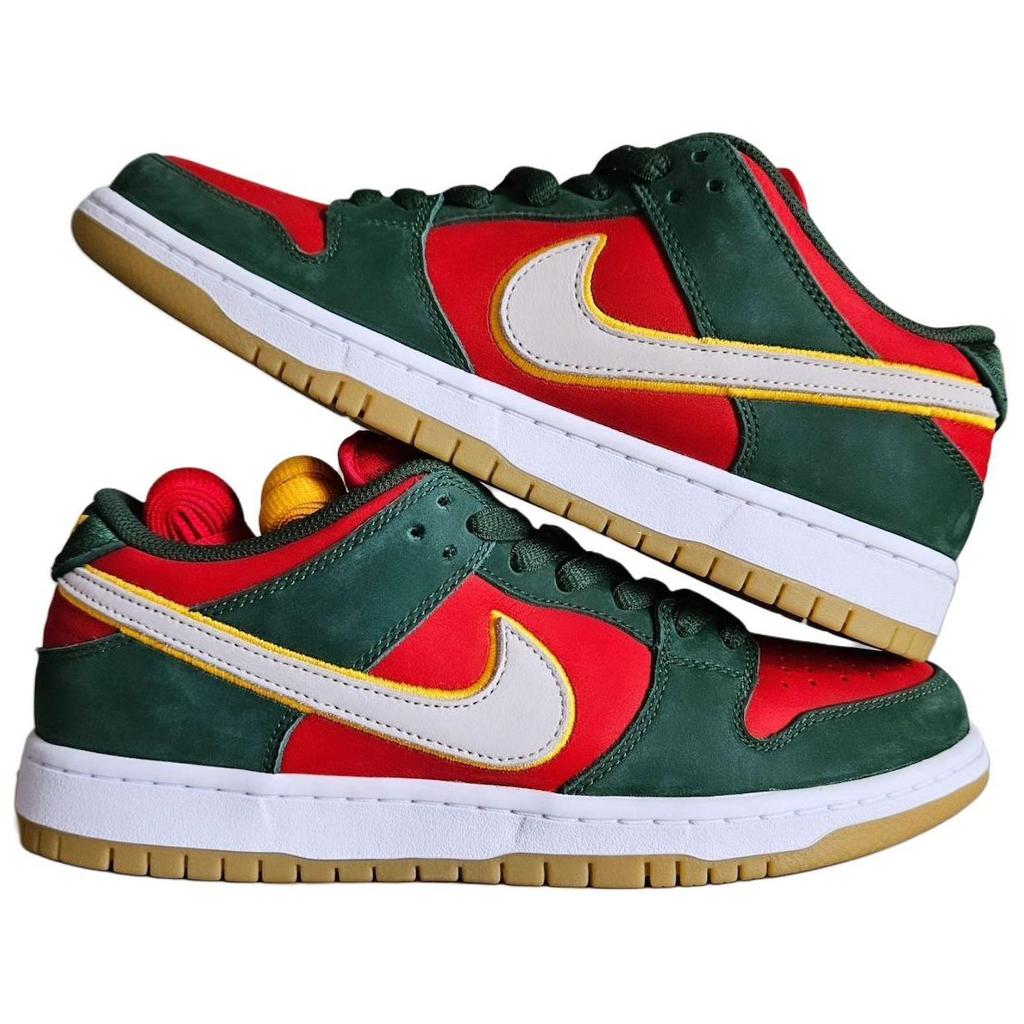 Nike SB Dunk Low PRM "Seattle Supersonics" Skateboard Shoes FZ1287-300