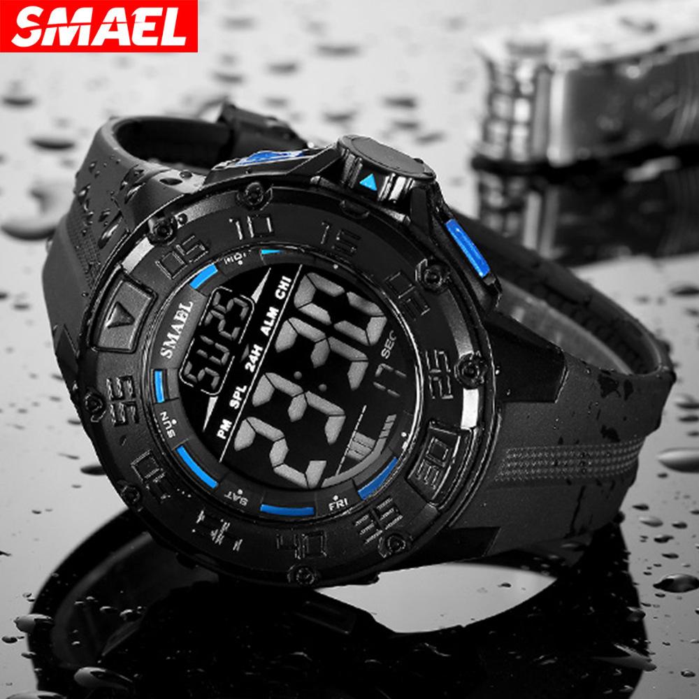 SMAEL Outdoor Multi-functional Sports Electronic Watch Glow-in-the-dark Waterproof Large Dial Watch