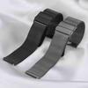 ANNEFIT 20mm Mesh Stainless Steel Watch Quick 316L Stainless Steel Replacement Black Band, Release, Strap,