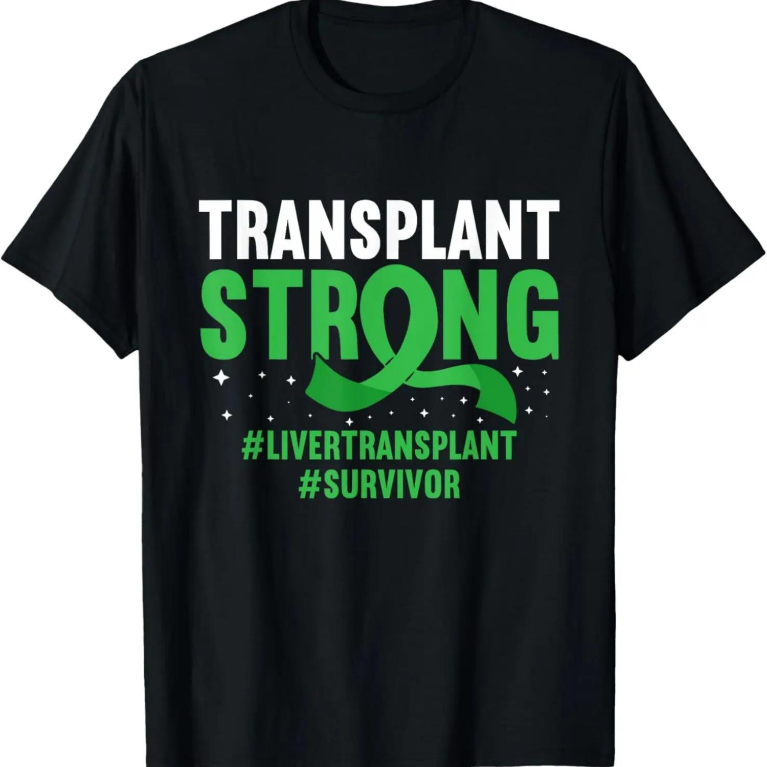 

Transplant Strong Recovery Liver Transplant Survivor T-Shirt XXXXXL чорний