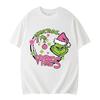 Christmas Cartoon Green Fur Monster 3D Printed Women's Short Sleeve Tees Top Kids Girl Casual Pullover
