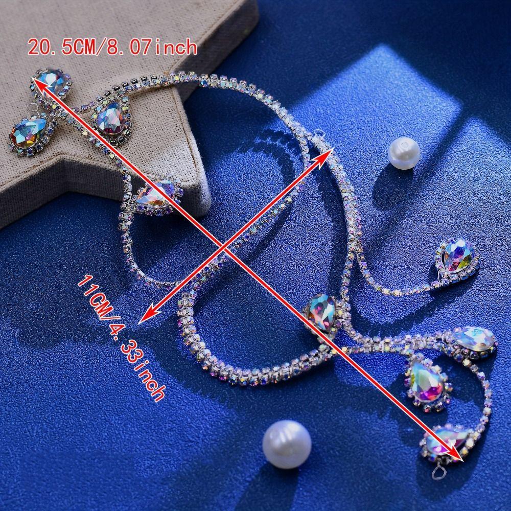 Exquisite Rhinestone Wedding Headband Luxury Colorful Wedding Headpiece Party Outfits