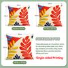 4 Pcs Bohemian Abstract Plants Single-Sided Printed Pillowcase Cushion Cover,Suitable For Living Room,Bedroom,Car Decoration