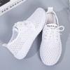 Atmungsaktive Mesh-Schuhe Damen Sommer Stoffschuhe Hohles Mesh Sportliche Freizeitschuhe Leichte Laufschuhe