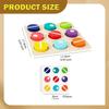 Color Matching Teasers Party Supplies Table Games Educational Learning Wooden Sensory Toy for