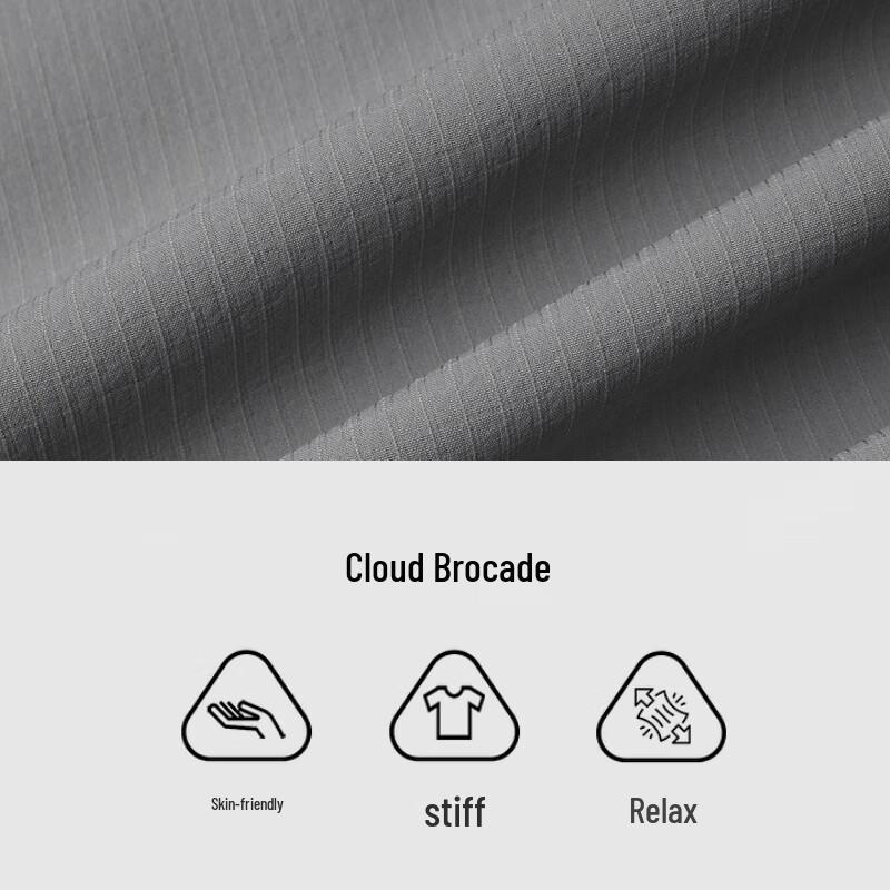 Biyinlefen Men's Cloud Mist Brocade Straight-Leg Casual Pants