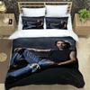 Johnny Depp Pattern Quilt Cover With Pillowcases 3D Digital Printed Bedding Set Twin Full Queen King Gift