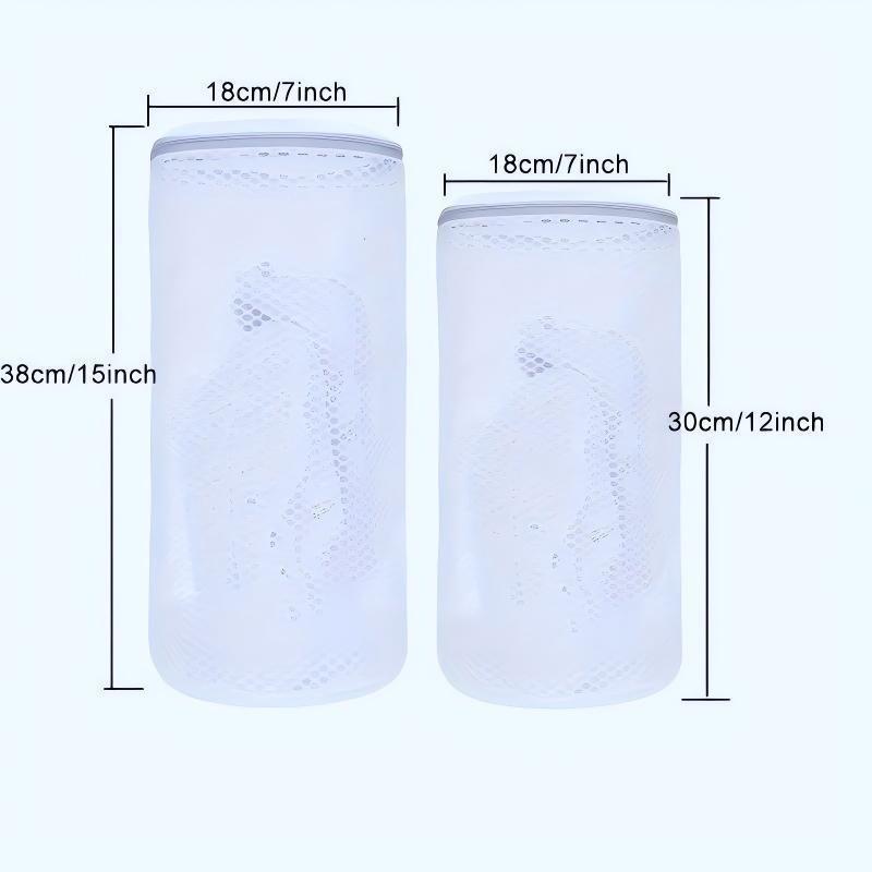 1pcs Grid Washing Shoes Bag Zipper Laundry Shoes Protector Fluffy Friendly Anti-Deformation Shoes Clothes Organizer Laundry