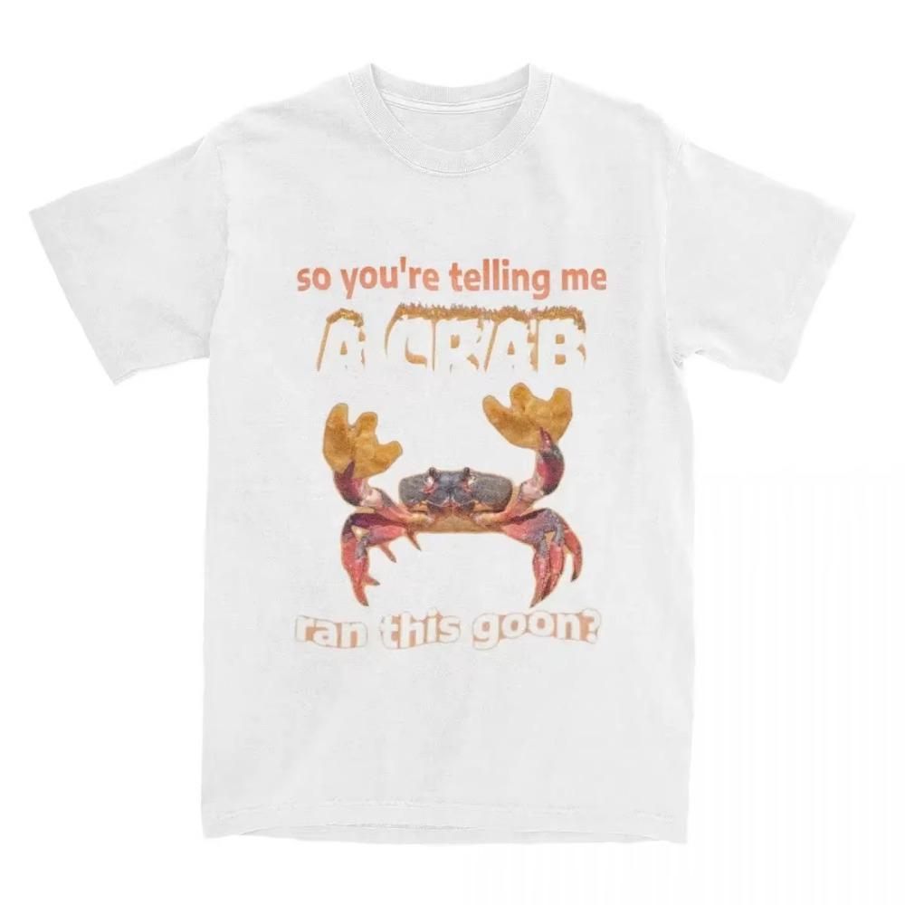 Funny Crab Rangoon Meme Men Women T Shirt Funny Humor Crabs Memes Apparel Vintage Tee Shirt T-Shirt  Clothing