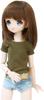 [Petite Marie] 13 MDD Compatible Short-Sleeve T-Shirt, Versatile, Simple Khaki Round Collar, Daily T-Shirt, Casual, 40cm Doll, BJD Doll Clothes